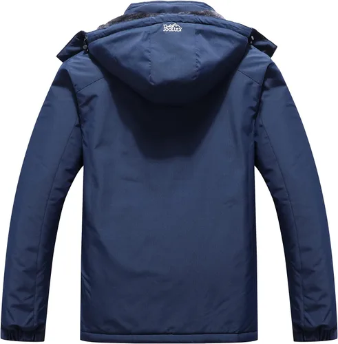 Miniatura 2 de Pooluly - Chaqueta impermeable de invierno, esquí, snowboard, para hombre, con capucha, rompevientos.