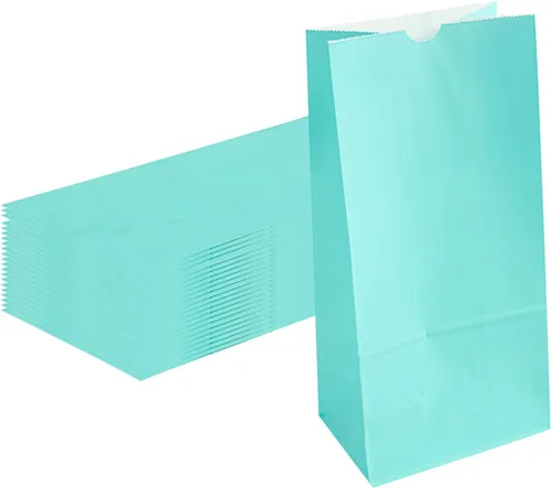 Miniatura 13 de Restaurantware Bag Tek - Bolsas de papel de 2 libras, 100 bolsas de almuerzo desechables, pequeñas para almuerzos, sándwiches y aperitivos, bolsas