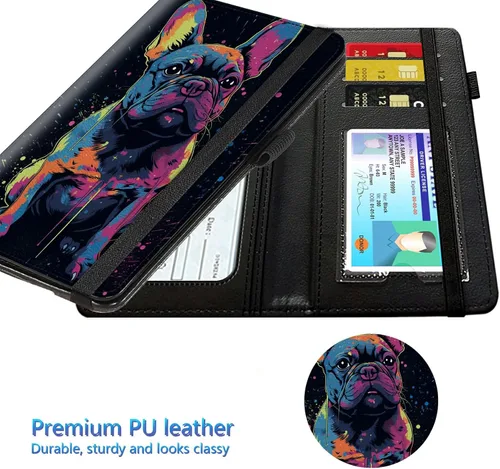 Miniatura 123 de Funda para chequera para hombres y mujeres, cartera de cuero RFID con ranuras para tarjetas de crédito, soporte de cheques duplicados personales