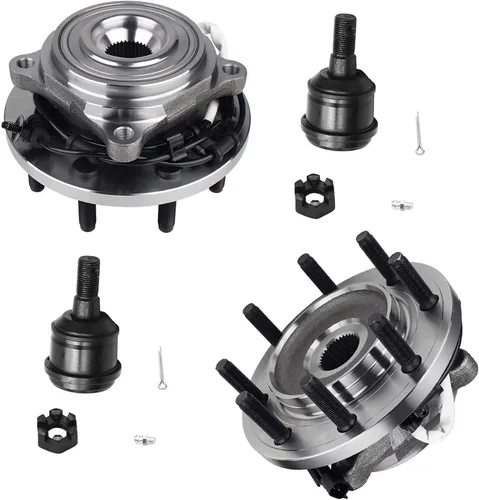 Miniatura 197 de Detroit Axle - Kit de nudillos de dirección delantera izquierda para Ford Edge Lincoln MKX 07-10, cojinete de rueda del lado del conductor, nudillo