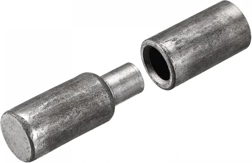 Miniatura 4 de uxcell Bisagras de soldadura, 2.874 in x 0.787 in macho a hembra de hierro para puerta de casa de metal, ventana, 4 pares