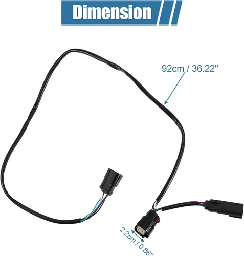 Miniatura 3 de X AUTOHAUX Arnés de Cableado de Desconexión Rápida para Motocicleta Compatible con Harley Davidson para Tour Pak 2014-2019 CD-TP-QD-14 Cable