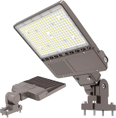 Luz de estacionamiento LED de 200 W con fotocélula UL Listado 30000LM Caja de zapatos comercial Luces de inundación de poste Montaje de brazo IP65