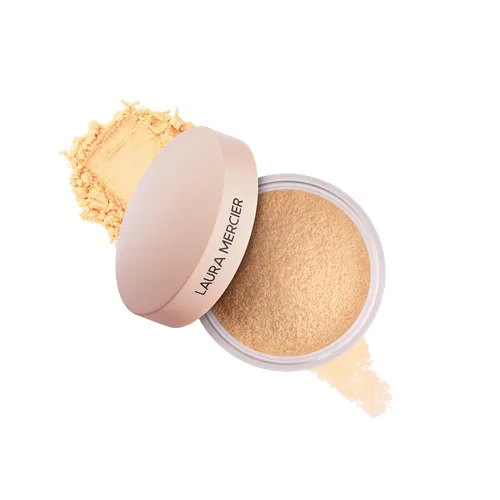 Miniatura 21 de Laura Mercier Polvo fijador translúcido suelto sin talco, ultra difuminado, desgaste hidratante de 16 horas, acabado natural, infusión de ácido