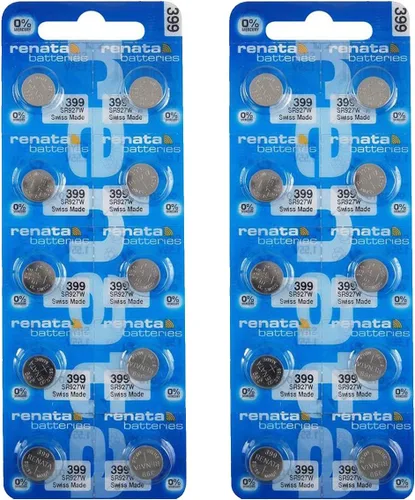 Miniatura 11 de Renata 399 SR927W Baterías – 1.55 V Óxido de Plata 399 Batería de reloj (2 unidades)