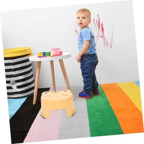 Miniatura 5 de Taburete de plástico de dibujos animados Taburete portátil Silla ' Paso s pie s pequeño baño paso sentado pequeños escalones s para baño