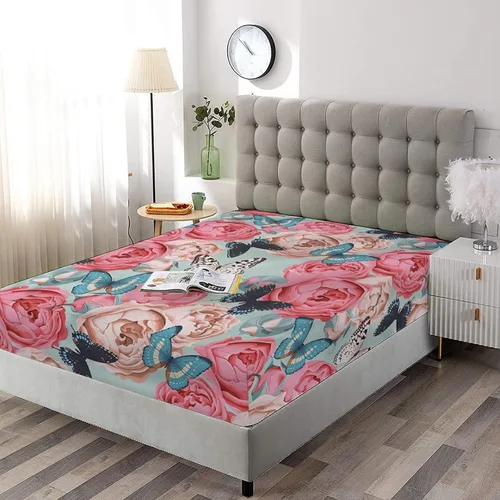 Miniatura 16 de Juego de sábanas decorativas tamaño individual XL, juego de sábanas bajeras con bolsillos profundos de cactus y 2 fundas de almohada