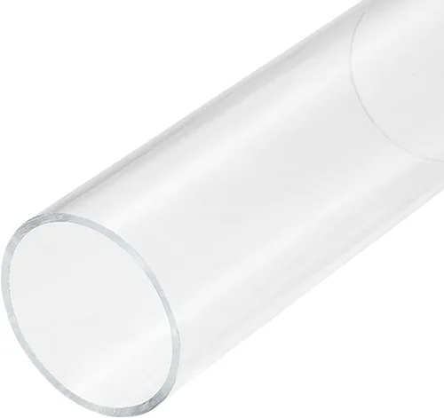 Miniatura 48 de MECCANIXITY Tubo acrílico transparente rígido redondo tubo 145 mm (5.7 ") ID 150 mm (6") OD 6" para lámparas y linternas, sistema de refrigeración