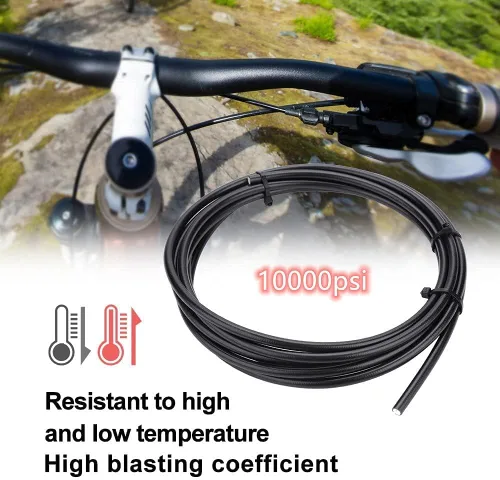 Miniatura 3 de CYSKY Kit de manguera de freno hidráulico para bicicleta 2500mm para Shimano BH59 BH90 Sram Avid System, incluye 8 aceitunas de freno para bicicleta