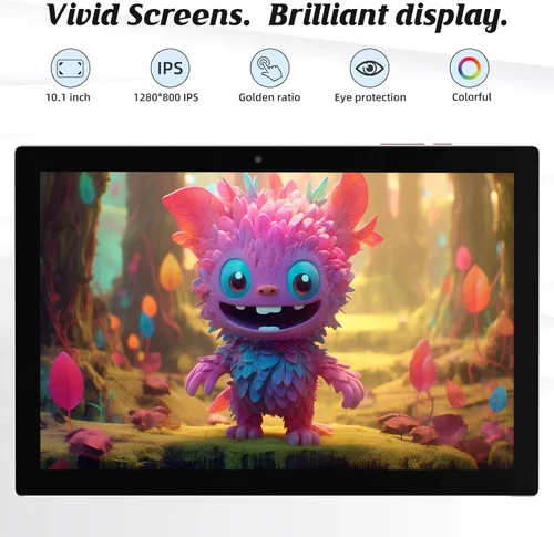 Miniatura 5 de Tableta 2 en 1 con Android 15 de 10 pulgadas, tabletas con teclado y ratón, lápiz capacitivo, 8 GB de RAM 32 GB ROM soporta expansión de 1 TB 2 MP+8