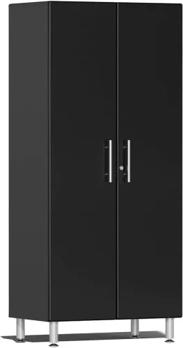 Ulti-MATE UG21006B - Armario alto de garaje de 2 puertas en negro metálico medianoche