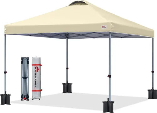 Miniatura 24 de MASTERCANOPY Carpa Plegable Duradera con Bolsa con Ruedas (Blanco)