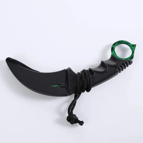 Miniatura 7 de TOPOINT Cuchillo Karambit, cuchillo de hoja fija de acero inoxidable con funda y cuchillo de cordón CS-GO para caza, campamento y supervivencia