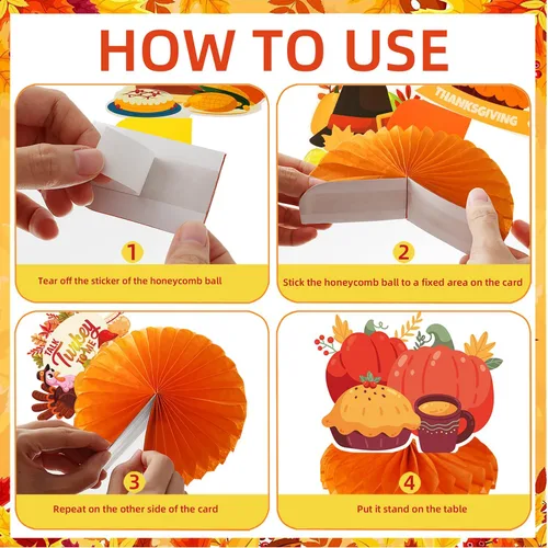 Miniatura 27 de 9 piezas de decoración de centro de mesa de otoño, decoración de mesa para fiesta de otoño, centro de mesa de Acción de Gracias, centro de mesa
