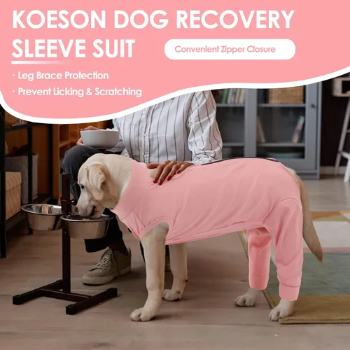 Miniatura 3 de KOESON Traje de recuperación para perros, pierna trasera, manga de recuperación para perros machos hembras, manga de pierna de mascota para dejar