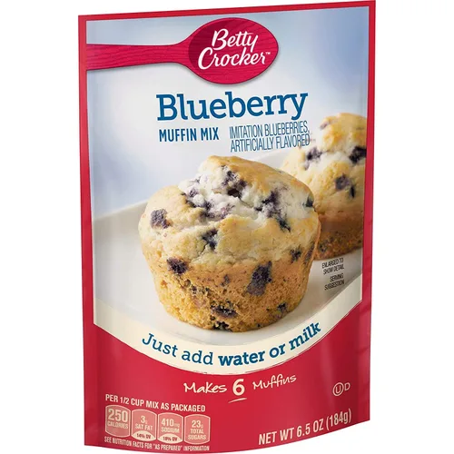Miniatura 14 de Betty Crocker - Wild Blueberry Muffin and Quick Bread Mix (muffin de arándanos silvestres y mezcla rápida de pan), 16.9 onzas