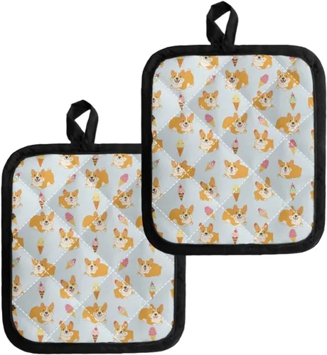 Miniatura 5 de UNICEU Porta ollas de mariposa con diseño de gallo, 2 paquetes para cocina, hornear, parrilla, cocinar, resistentes al calor, almohadillas calientes
