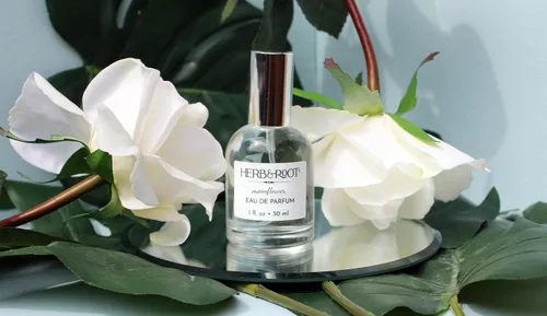 Miniatura 2 de Herb & Root Moonflower Eau de Parfum: Tuberosa, Jazmín, Rosa y Orris - Perfume limpio de larga duración para mujeres, sin crueldad, sin ftalatos ni