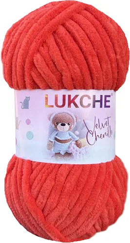 Miniatura 25 de Hilado de chenilla de terciopelo para amigurumi y punto de crochet súper voluminoso 100 gr (69,0 m) (Grosor del hilo 8 mm) (Verde espárrago) 1