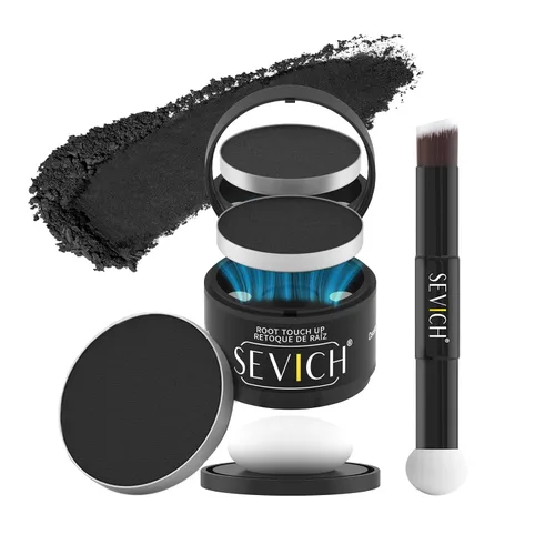 Miniatura 35 de Sevich - Sombra instantánea en polvo para línea capilar de cobertura rápida, corrector rápido de raíz de canas finas, cejas y barba, resistente al