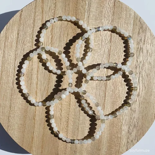 Miniatura 88 de Pulseras elásticas, piedras preciosas naturales, amatista, citrino, cuarzo rosa, cuarzo de cristal transparente, ojos de peridoto y teger, regalo