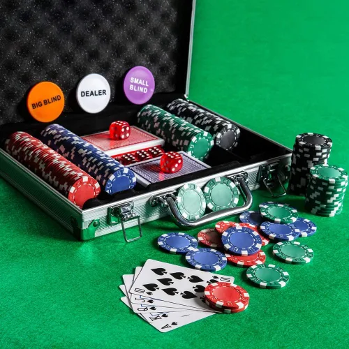 Miniatura 9 de Juego de fichas de póquer - 200 fichas de póquer con estuche de aluminio, fichas de 0.41 oz para Texas Holdem Blackjack