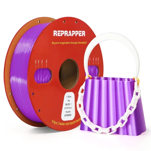 Miniatura 29 de RepRapper Filamento de ácido poliláctico (PLA), paquete de muestra de purpurina multicolor, brillante Galaxy Silk PLA0.069 pulgadas para impresora