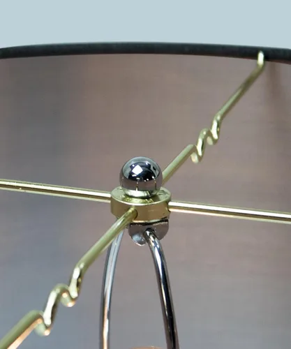 Miniatura 5 de Pantalla de tambor de arpillera gris granito 16x16x9