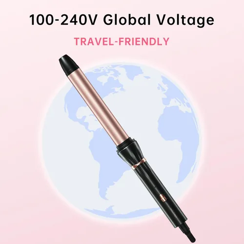 Miniatura 7 de Hahahope 1 Inch Ceramic Curling Wand for Loose Waves, Extra Long Barrel Hair Curler for Medium to Long Hair, 2 Adjustable Temperatures, Global