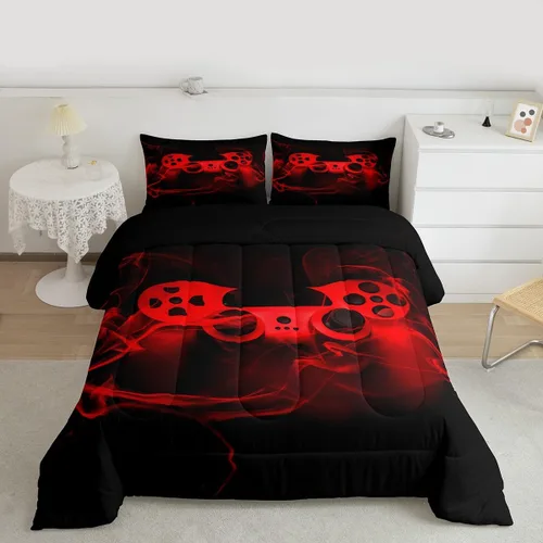 Miniatura 30 de Juego de ropa de cama de juegos de pelota, juego de edredón de baloncesto y fútbol, hexagonal, geométrico, deportivo, de plumón, béisbol, tenis