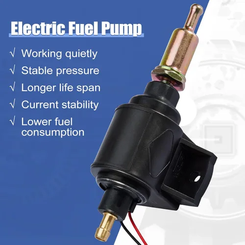 Miniatura 7 de CarBole Bomba de combustible eléctrica de 4-7 PSI, bomba universal de gasolina y diésel en línea de baja presión de 12V compatible con carburadores