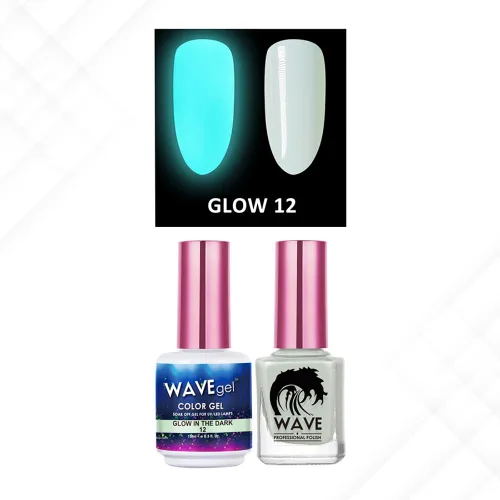 Miniatura 6 de Wavegel WAVEGEL - Juego de gel y esmalte de uñas a juego - Brilla en la oscuridad - # 01