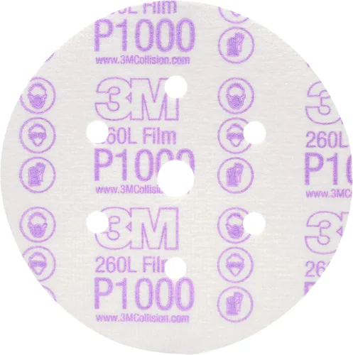 Miniatura 9 de 3M 17 Hookit - Disco de película para acabado, antipolvo, 6 pulgadas, P8., P600, 3