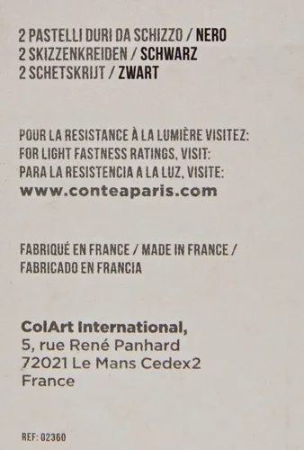 Miniatura 3 de Conté à Paris B 2 unidades de lápices de dibujo, color negro