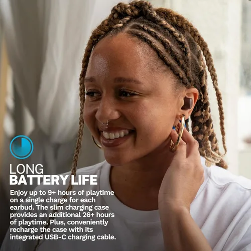 Miniatura 100 de JLab Go Air Pop+ Auriculares Verdaderamente Inalámbricos, Auriculares Intraaurales, Auriculares Bluetooth, 35H de Tiempo de Reproducción, Menta