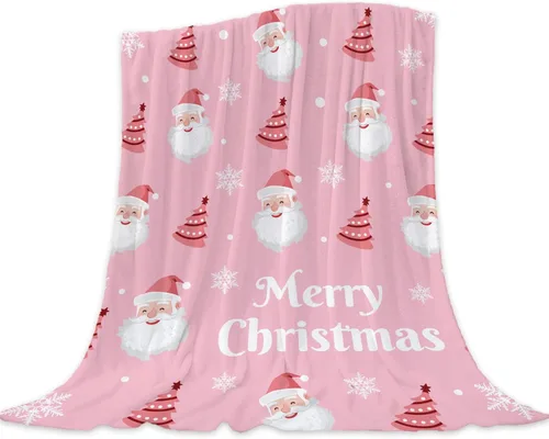 Miniatura 14 de Manta de Navidad para bebé, manta pequeña de Navidad a cuadros rojos, manta de Navidad para invierno, para mascotas, manta para envolver cuna