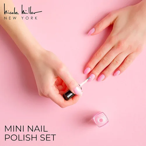 Miniatura 3 de Nicole Miller - Juego de mini esmaltes de uñas, colores brillantes y vibrantes para uñas de manos y pies, morado Púrpura