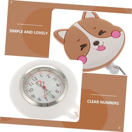 Miniatura 3 de NOLITOY 2 pcs Nurse Pocket Watch Hanging Nurse Watch Pocket Watches for Men Animal Nurse Watch Nurse Watches for Women Clip Nurse Watch Vet tech fob