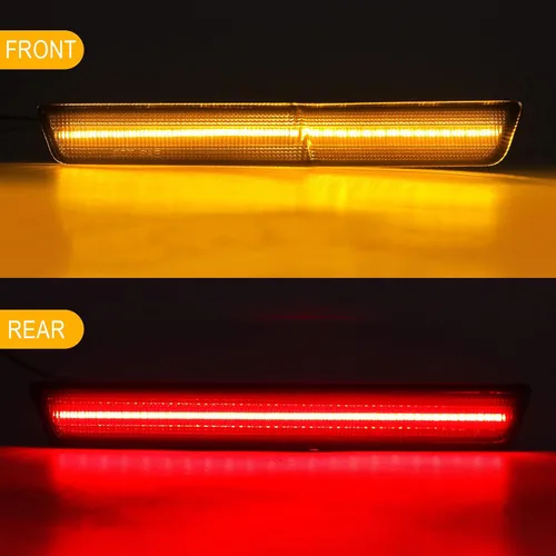 Miniatura 2 de R&F Auto 4 piezas de luces LED laterales de repuesto para Challenger SRT Hellcat 2018-2023, R/T Scat Pack de cuerpo ancho para Redeye Super Stock