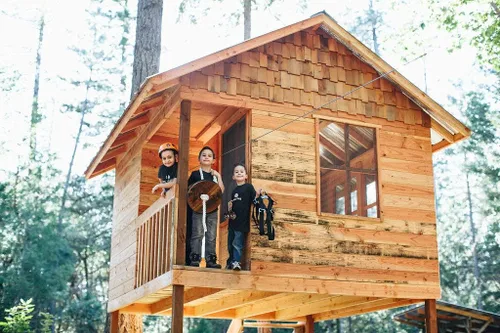Miniatura 4 de Kit de tirolesa Chetco Zip Line con arnés y freno elástico