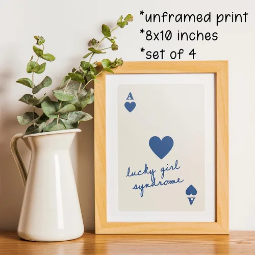 Miniatura 4 de KEUSPI Póster artístico de pared de 8 bolas con diseño retro de la frase «Lucky You Girl» de «Lucky You Girl» («Lucky You Girl») para decoración