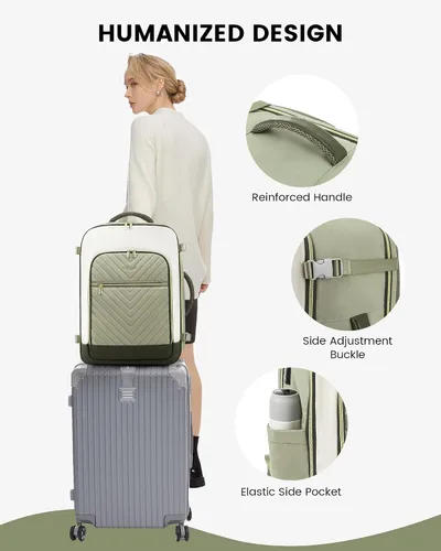 Miniatura 8 de LOVEVOOK Mochila de Viaje Grande, Mochila de Equipaje de Mano para Aviones, Viajes