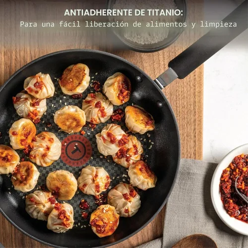 Miniatura 3 de T-Fal Ultimate - Sartén antiadherente de aluminio anodizado duro con tapa de 12 pulgadas, apta para horno y parrilla 400°F, tapa segura 350°F