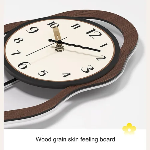 Miniatura 7 de Silent Wall Clock, Non Ticking Modern Round Pendulum Kitchen Clock Battery Operated for Living Room/Bedroom/Kitchen(Small)