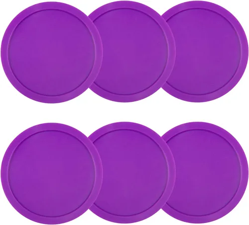 Miniatura 5 de Discos de hockey de aire de 3 1/4 pulgadas, paquetes de objetivos de tamaño completo, accesorios de repuesto para mesas de juego (6 piezas)