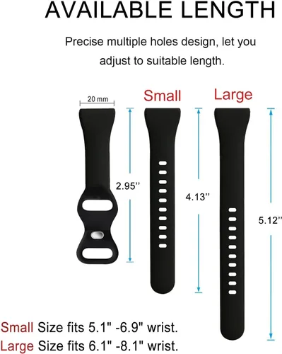 Miniatura 4 de Paquete de 5 correas delgadas compatibles con Samsung Galaxy Watch 4 5 6 Band 1.575 in 1.732 in, Galaxy Watch 5 Pro/Watch 4 6 Classic, correa