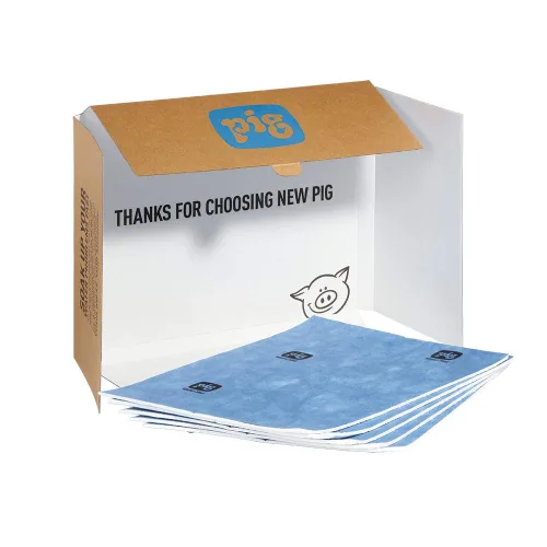 PIG Tapete absorbente de agua | Reutilizable | Paquete de 5 | 15 pulgadas de ancho x 19 pulgadas de largo | Absorbe hasta 29 onzas por almohadilla |