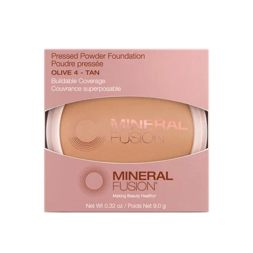 Miniatura 2 de Base de polvo prensado Mineral Fusion, Oliva 4, 0.32 onzas (Paquete de 2)