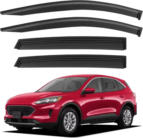 Miniatura 173 de YQAUTEC Viseras de Ventana Protectores de Lluvia para Honda Civic 2022 2023 2024 2025 2026, Deflectores de Viento de Ventilación de Ventana Fuera