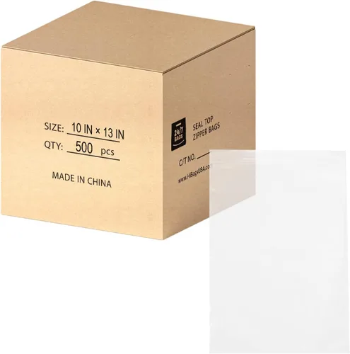 Miniatura 19 de Bolsas de plástico de polietileno transparentes con cierre de cremallera resellable de 6" x 9" (1000 bolsas) de 2 mil